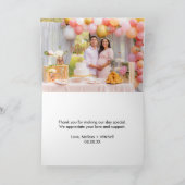 サドルアップモダンウェスタン女性のカーボーイカスタム写真 サンキューカード (内部)