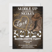 サドルアップラストロデオウェスタンバチェロレッテ 招待状 (正面)
