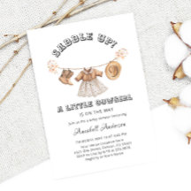 サドルアップリトル女性のカーボーイガールベビーシャワー