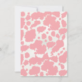 サドルアップ女性のカーボーイベビーシャワー 招待状 (裏面)