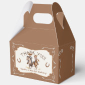 サドルアップ小さなツインカウボーイ女性のカーボーイ誕生日 フェイバーボックス (正面)