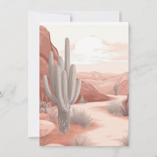 サドルアップ1stロデオスポッテッドホースカウボーイ誕生日 招待状 (裏面)