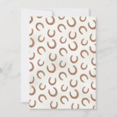 サドルアップ1stロデオハートポニーカウボーイ誕生日 招待状 (裏面)