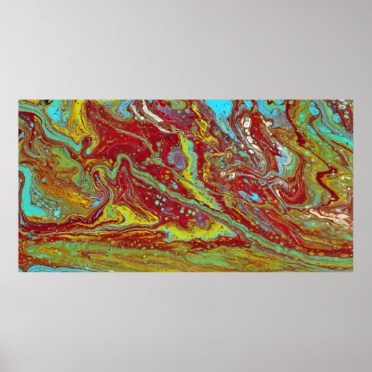 サドルアップ3フリー型枠サイケデリックポスタープリント ポスター (正面)