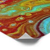 サドルアップ3フリー型枠サイケデリックポスタープリント ポスター (角)