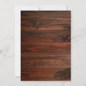 サドルアップ、カウボーイとウェスタン誕生日パーティー 招待状 (裏面)