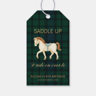 サドルアップ ビンテージ プレッピー 馬 誕生日 ギフトタグ