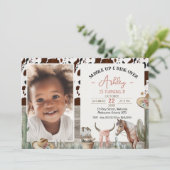 サドルア素朴ップ馬牛馬誕生日招待状 招待状 (スタンド正面)