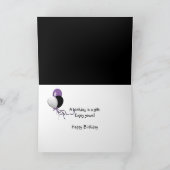 サドルシューズとデイジー誕生日ユーモア カード (内部)