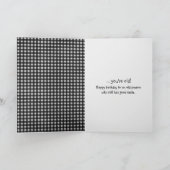 サドルシューズ誕生日ユーモア カード (内部)