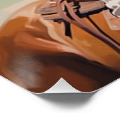 サドルステッチ：女性のカーボーイウォールアート ポスター (コーナー)