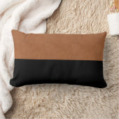 サドルタンとブラック ランバークッション (ブランケット)