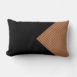 サドルタン白黒マス ランバークッション