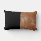 サドルタン白黒マス ランバークッション (裏面)