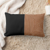 サドルタン白黒マス ランバークッション (ブランケット)