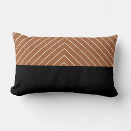 サドルタン白黒マス ランバークッション