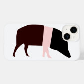 サドルバック豚 Case-Mate iPhoneケース (裏面 (横))