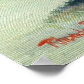 サドルブレッドエレガンスインアクションホースポートレート ポスター (角)