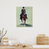 サドルブレッドエレガンスインアクションホースポートレート ポスター (キッチン)