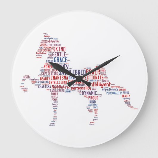 サドルブレッド時計 ラージ壁時計 (正面)