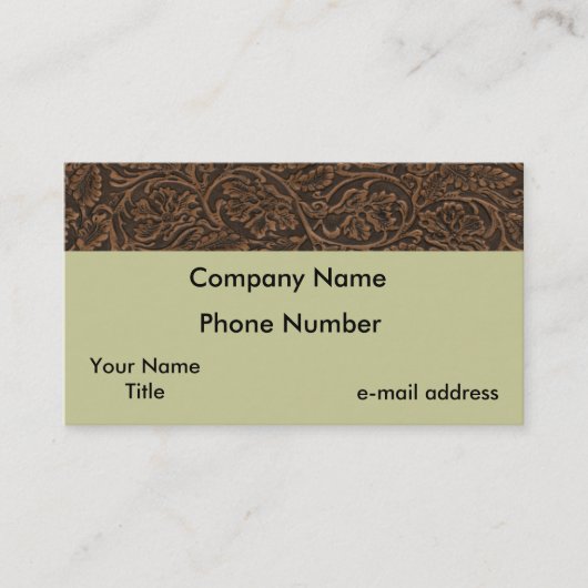 サドルレザー 名刺 (正面)