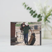 サドル付きカウボーイ牧場 ポストカード (スタンド正面)