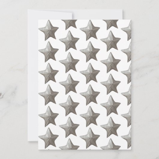 サドル小さなカウボーイが途中のベビー 招待状 (裏面)