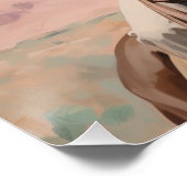 サドル縫い夢：女性のカーボーイウォールアート ポスター (コーナー)