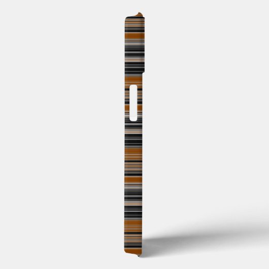 サドル茶色と黒のパタストライプのーン Case-Mate iPhoneケース (裏面 / 右)