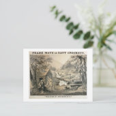 『サドル補修』、『ダヴィー・クロケット』スターのポスター ポストカード (スタンド正面)