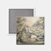 『サドル補修』、『ダヴィー・クロケット』スターのポスター マグネット (正面/裏面)