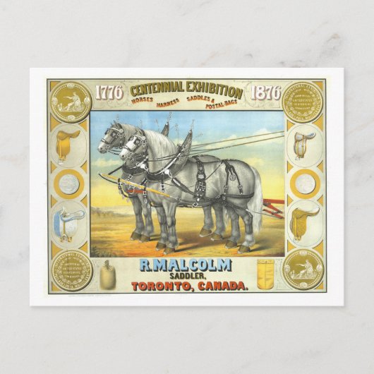 サドル100周年博覧会広告 ポストカード (正面)