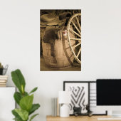 サドル、バレル、およびワゴンホイール ポスター (ホームオフィス)