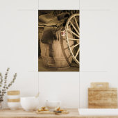 サドル、バレル、およびワゴンホイール ポスター (キッチン)