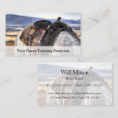 サドル&ホースの写真 – トレーナー – 名刺 (正面/裏面)