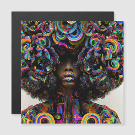 サドレインボーメラニンクイーンブラックガール魔法シエスタ (正面/裏面)