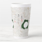 サド日本のカエル19世紀 カフェラテマグ (正面)