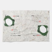 サド日本のカエル19世紀 キッチンタオル (横)