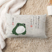 サド日本のカエル19世紀 ランバークッション (ブランケット)
