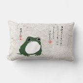 サド日本のカエル19世紀 ランバークッション (正面)