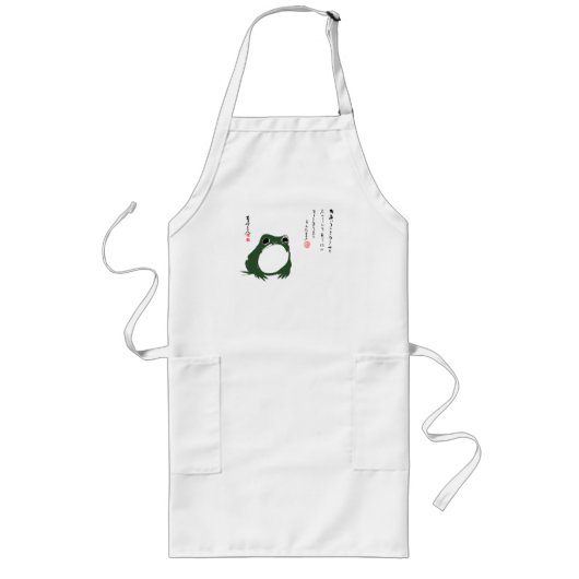 サド日本のカエル19世紀 ロングエプロン (正面)