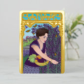 サナズガーデンフォイルホリデーカード 箔シーズンカード (立ち正面)