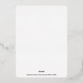 サナズガーデンフォイルホリデーカード 箔シーズンカード (裏面)