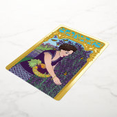 サナズガーデンフォイルホリデーカード 箔シーズンカード (回転した状態)