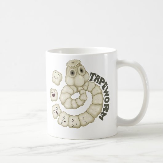 サナダムシ コーヒーマグカップ (右)