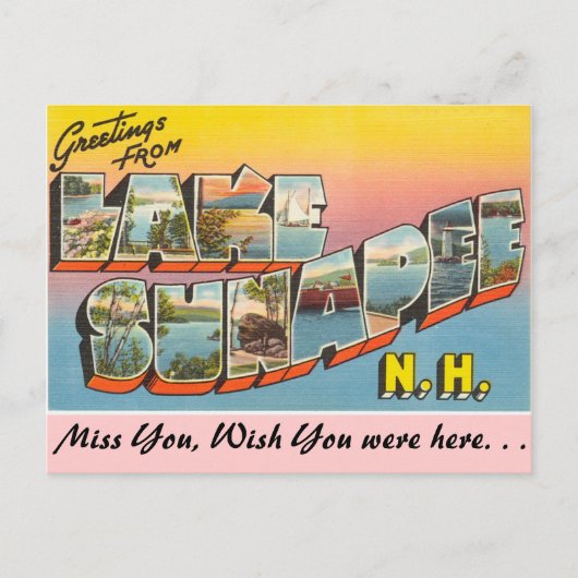 サナピー湖からこんにちは ポストカード (正面)