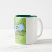 サナブリア湖スペインの旅行地図。 ツートーンマグカップ (正面右)