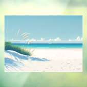 サニカスタマイズースカイで自分の白海ビーチ ウィンドウサイン (シート3)