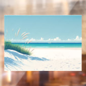 サニカスタマイズースカイで自分の白海ビーチ ウィンドウサイン (シート2)