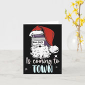 サニクロスが町にやってくる 面白いナース 看護師 クリスマス カード (黄色い花)